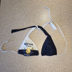 Corona Black and White Bikini Top